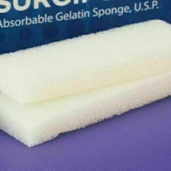 Buy Absorbable STERILE Haemostatic Gelatin Sponge 80mm Gelfoam Hemocollagene 20 Pcs