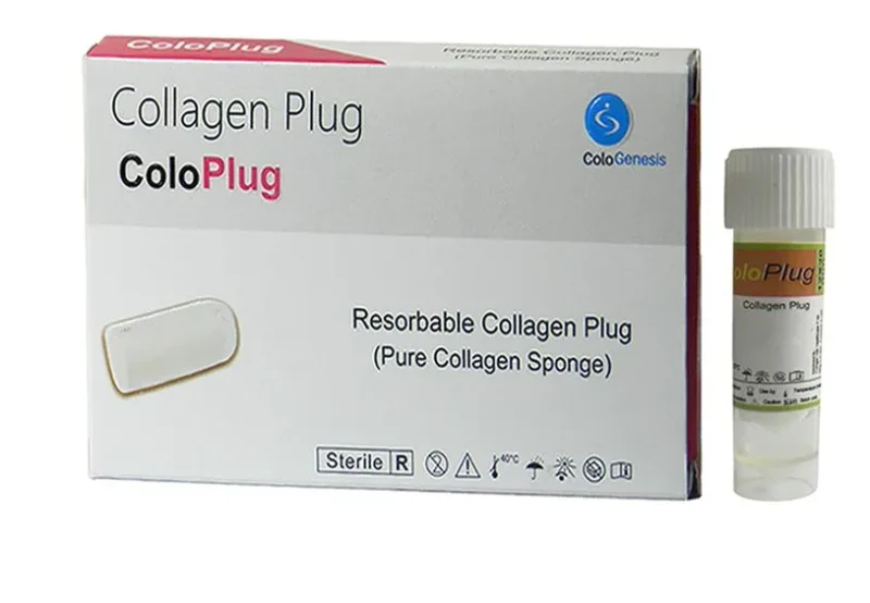 pack of 10 Cologenesis Colo Plug Sterile Collagen Sponge 8x20mm